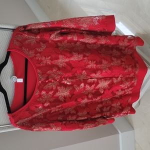 Red and gold top XL